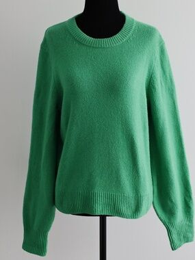 Gap Cash Like Crew Sweater Gallant Green Soft Cozy Staple